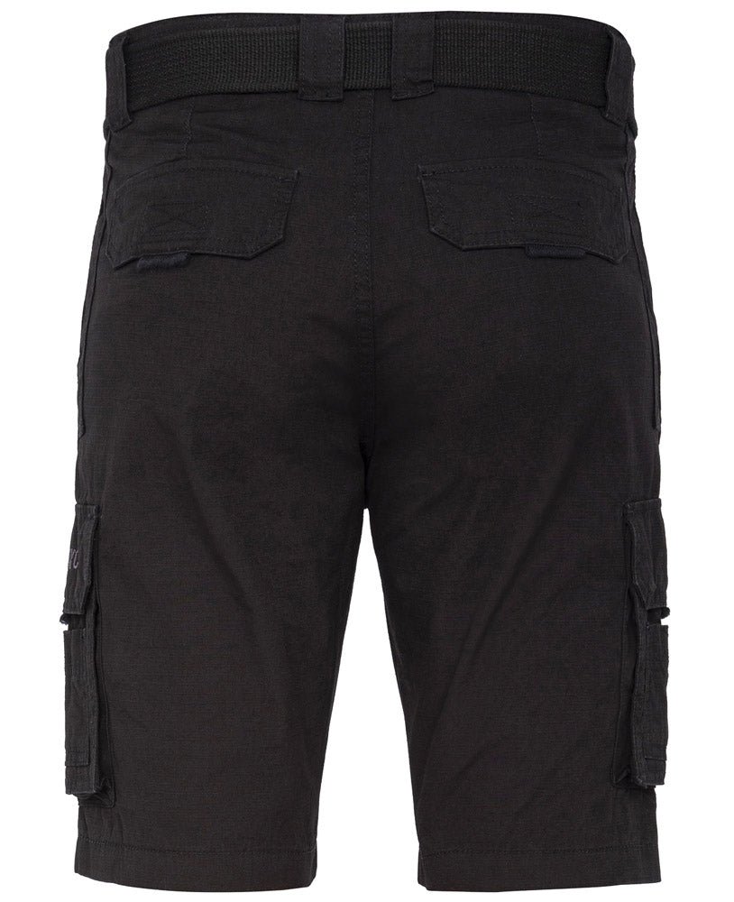 SCHOTT LAWSON SHORTS - BLACK, BACK