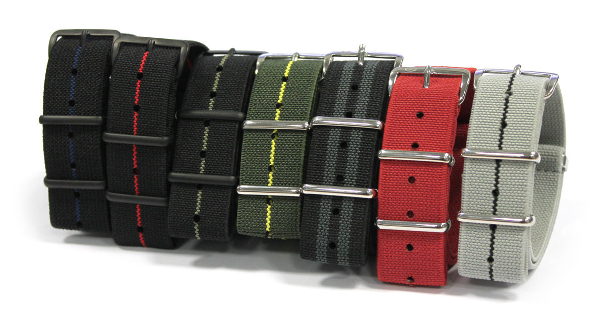 CWC NATOSTRETCH WATCH STRAPS - ALL COLOURS