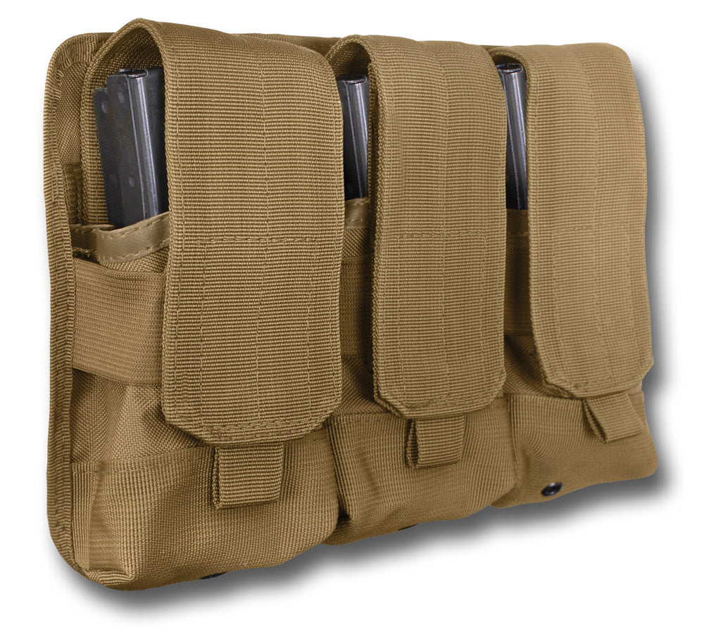 ROTHCO TRIPLE MAG POUCH - COYOTE