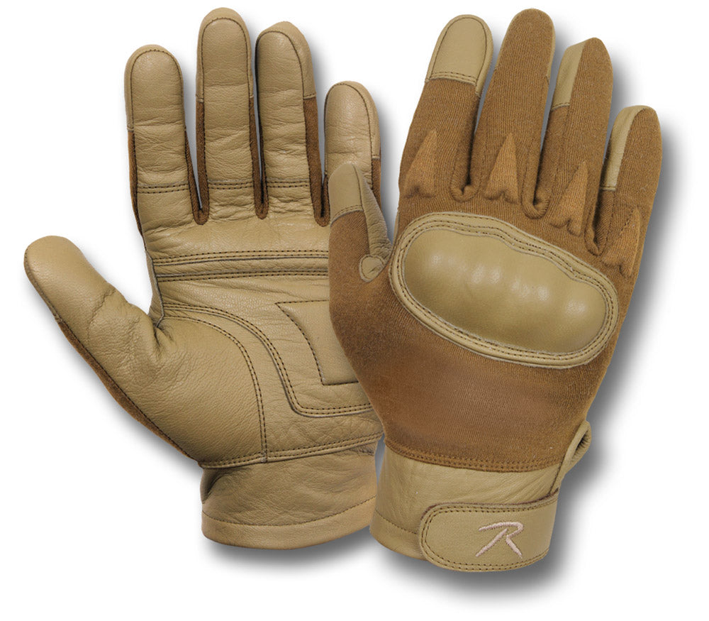 ROTHCO HARD KNUCKLE GLOVES - COYOTE