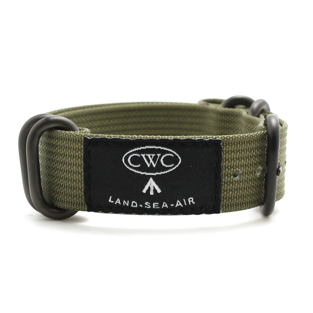 CWC LAND SEA AIR ZULU STRAP - FIELD GREEN