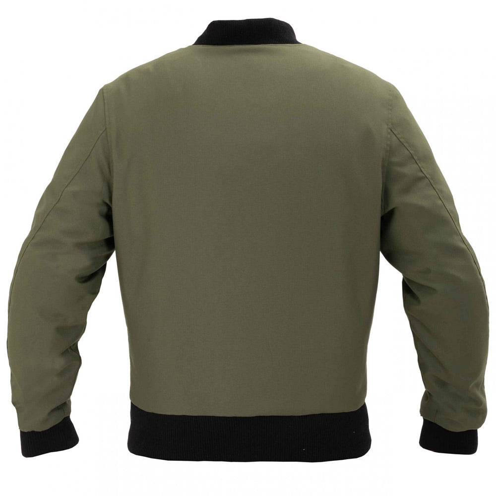 RAYVEN BOMBER COMBAT MOTORCYCLE JACKET - GREEN