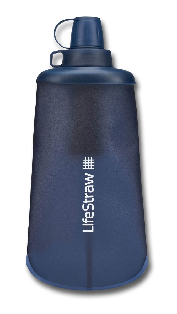 LIFESTRAW PEAK SERIES SQUEEZE BOTTLE WITH FILTER - 650ML BLUE