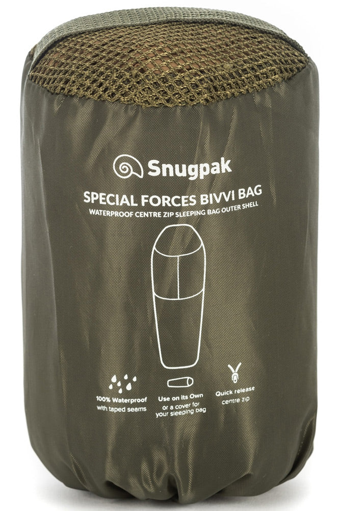 SNUGPAK SPECIAL FORCES BIVVI BAG - PACKED