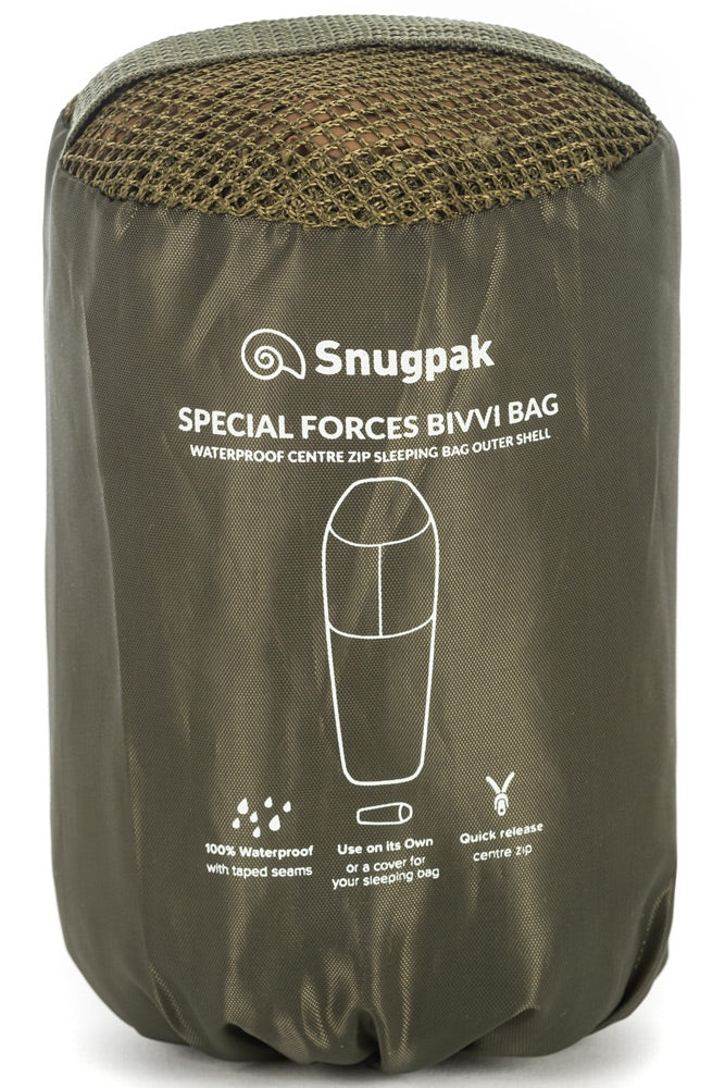 SNUGPAK SPECIAL FORCES BIVVI BAG - PACKED