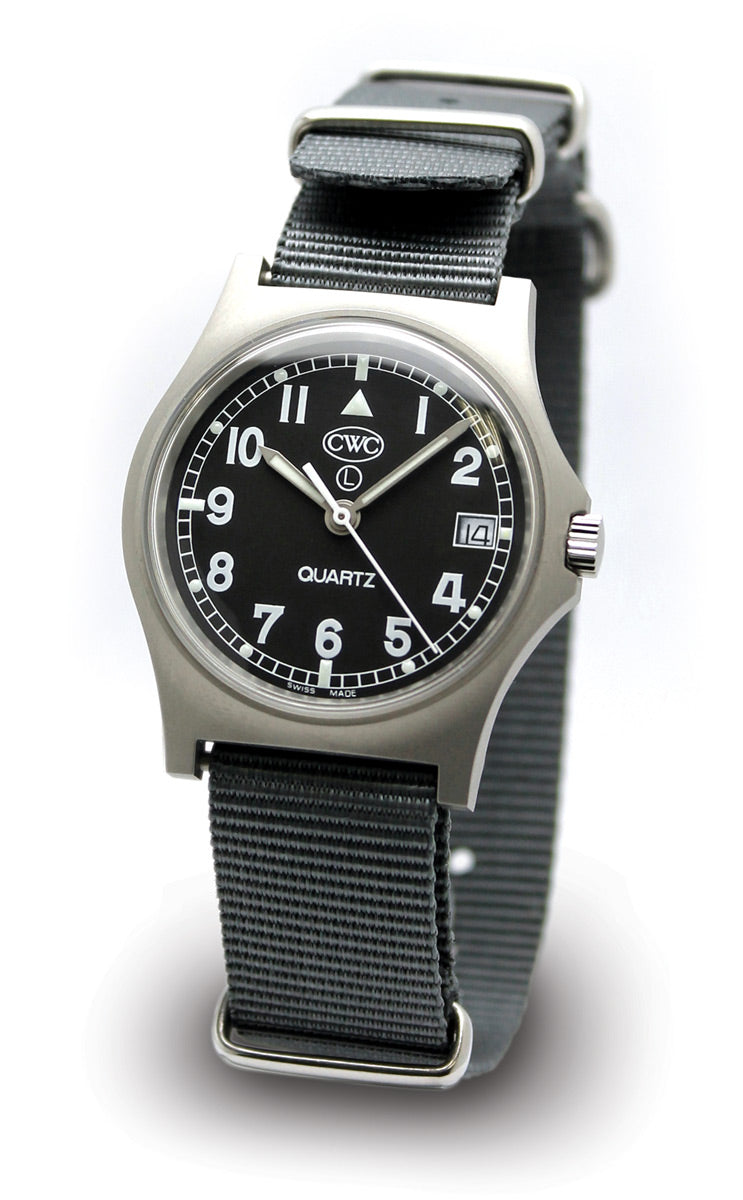 MWC G10 Orologio Svizzero Al Quarzo Per Uomo, Cassa In Acciaio Satinato 40mm, Quadrante Nero Con Super Luminova, Due Cinturini (grigio E Nero), 50m Impermeabile. - 2