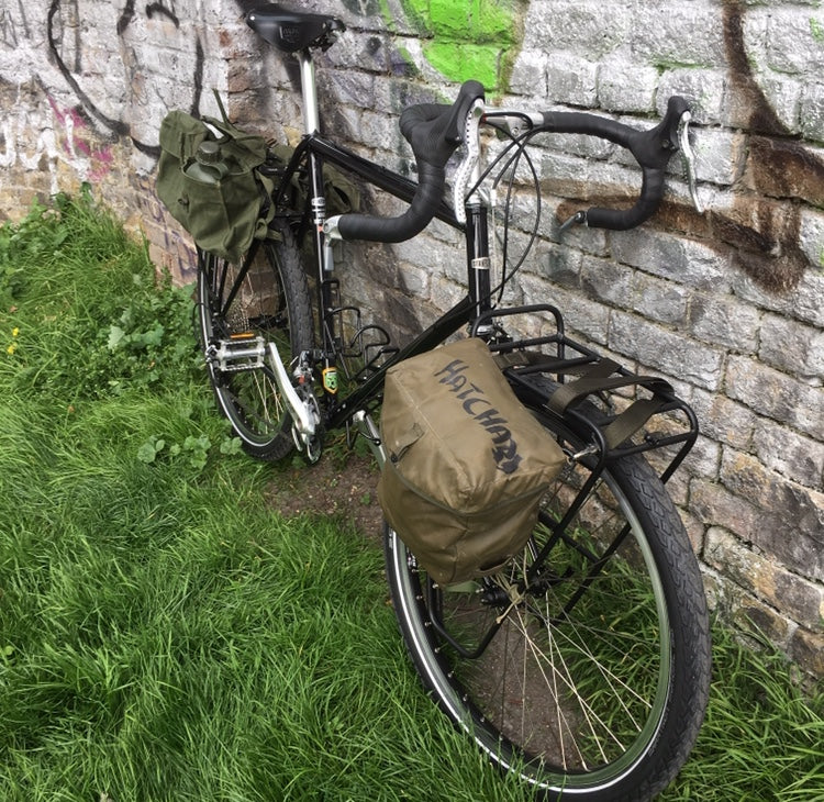 CANVAS REAR BICYCLE PANNIERS