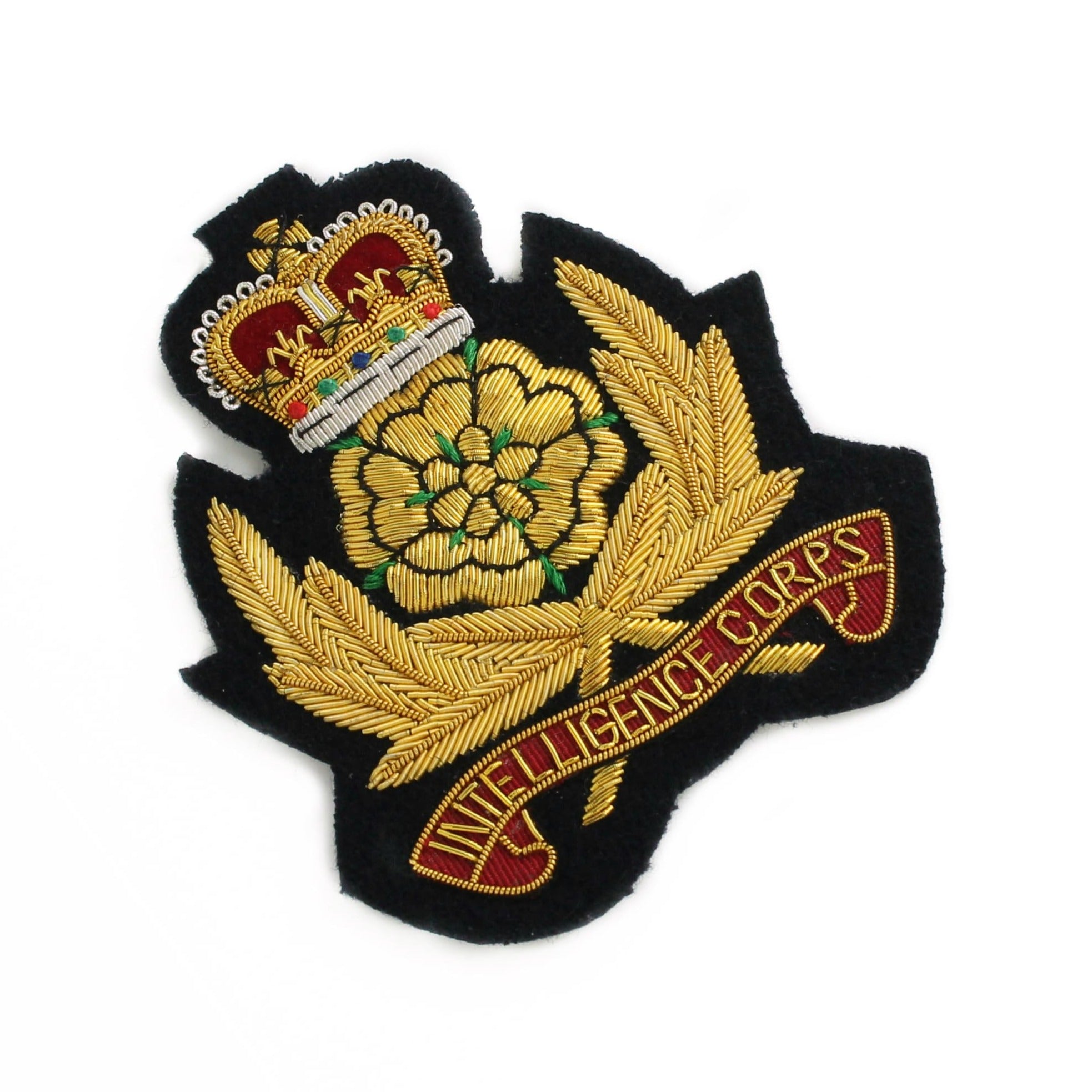 INTELLIGENCE CORPS WIRE BLAZER BADGE - SHAPED