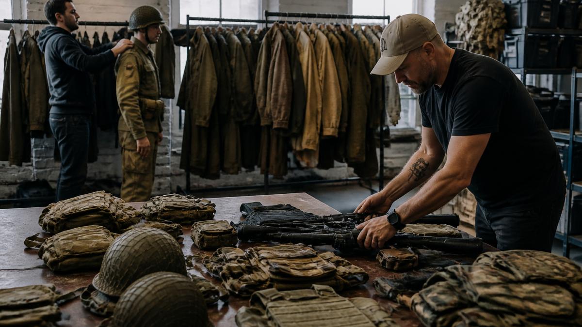 Military Clothing and Kit for Movies and Film Production