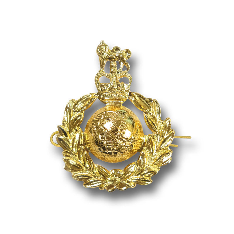 ROYAL MARINES CAP BADGE BRASS