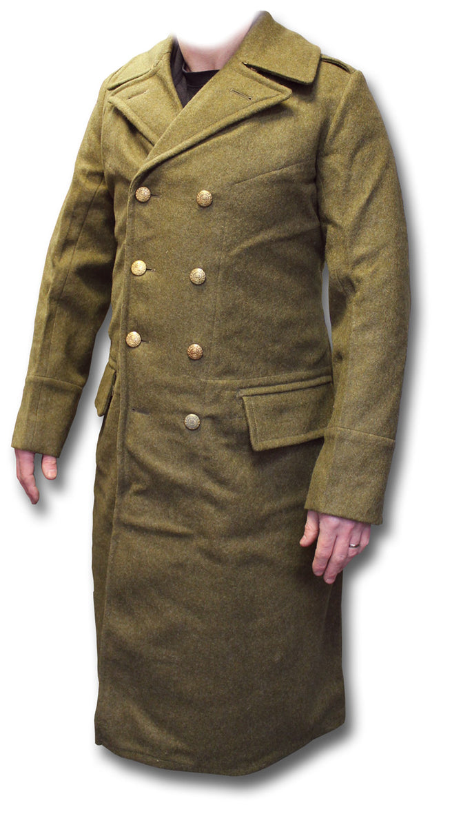 RARE KHAKI GREATCOAT MARINES 1950s | Silvermans