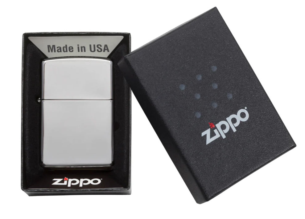 USA ZIPPO LIGHTER - POLISHED CHROME