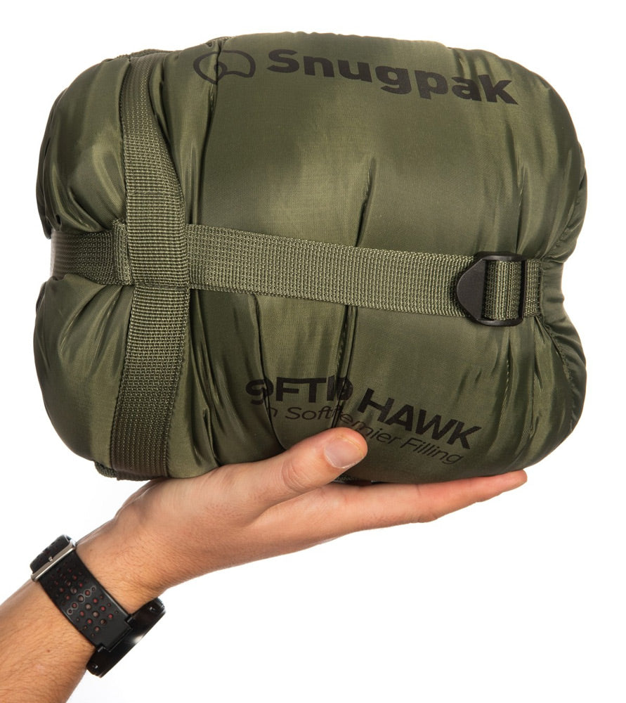 SNUGPAK SOFTIE 9 HAWK SLEEPING BAG - PACKED