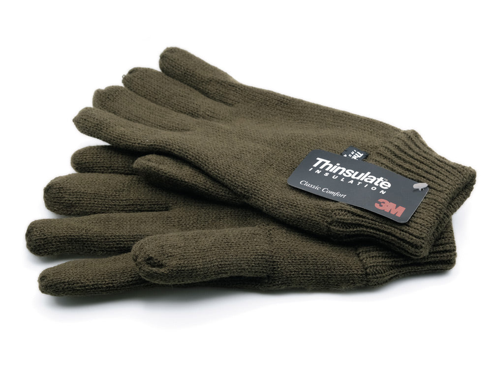 THINSULATE LINED GLOVES - GREEN