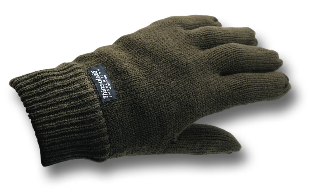 THINSULATE LINED GLOVES - GREEN