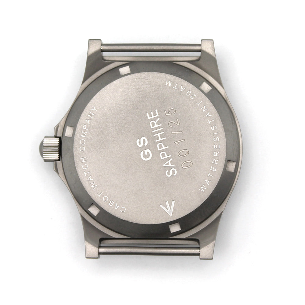 CWC GS SAPPHIRE WATCH STAINLESS STEEL - CASE BACK