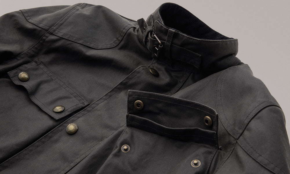 BELSTAFF TRIALMASTER MOTORCYCLE JACKET - DETAIL