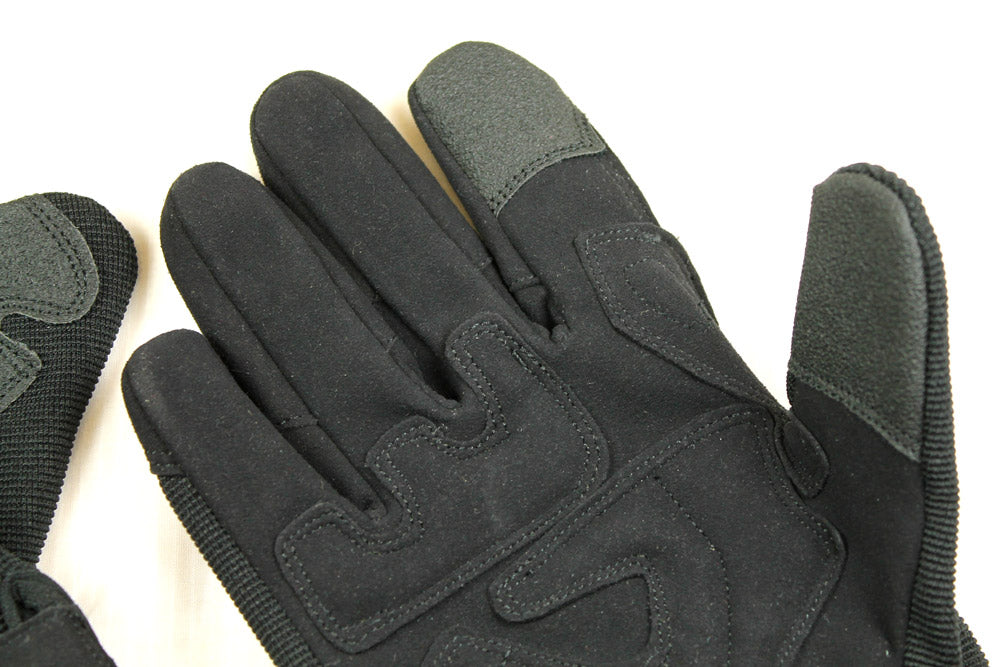SKELETON MECHANICS GLOVES - BLACK
