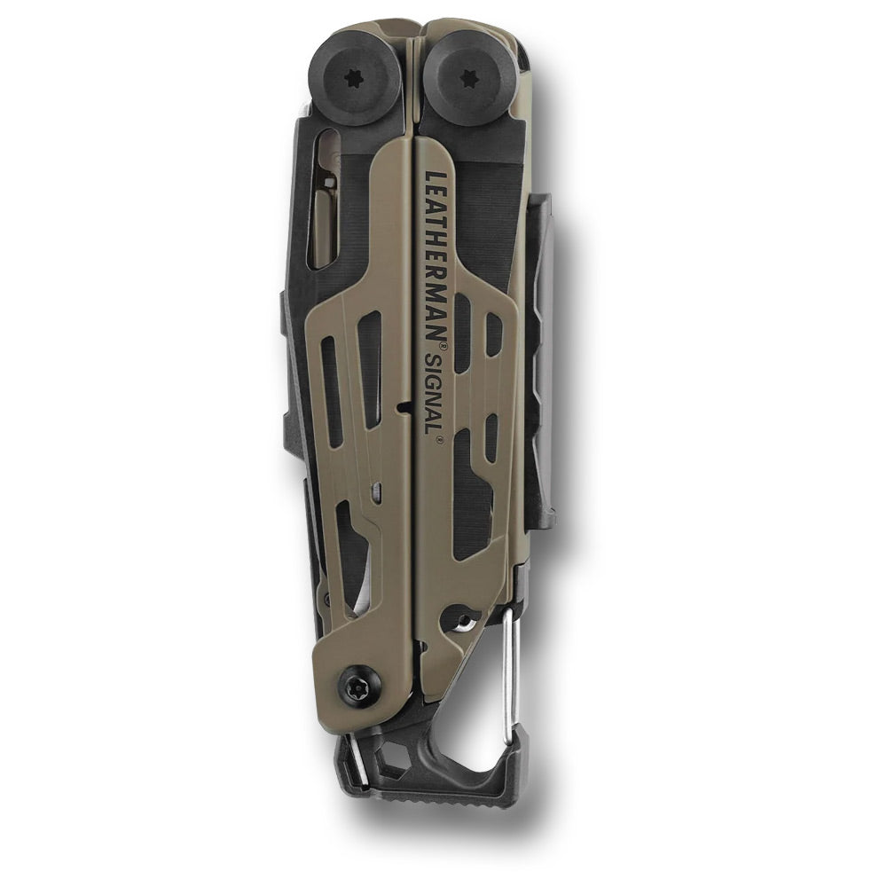 LEATHERMAN SIGNAL MULTITOOL - COYOTE & BLACK (FOLDED)