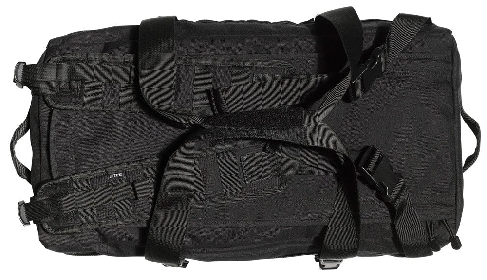 5.11 RUSH LBD DUFFLE BAG LIMA - BLACK (TOP VIEW)