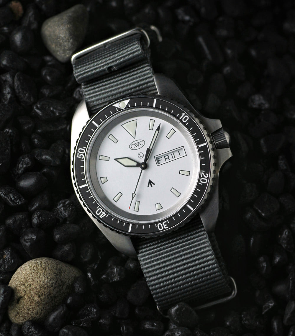 CWC ARCTIC RADAR DIVER WATCH - MATTE TOP SILVER WITH DATE