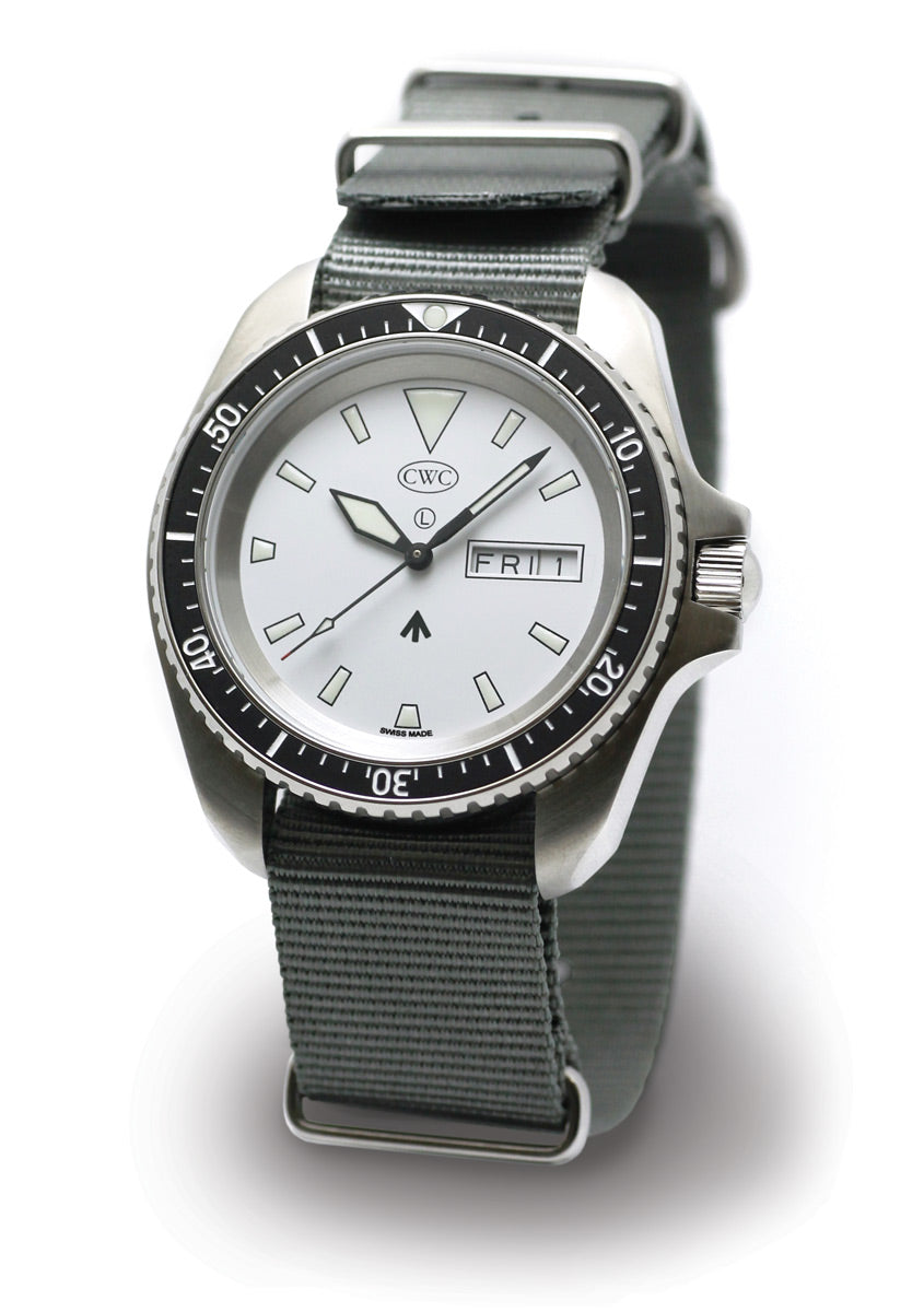 CWC ARCTIC RADAR DIVER WATCH - MATTE TOP SILVER WITH DATE