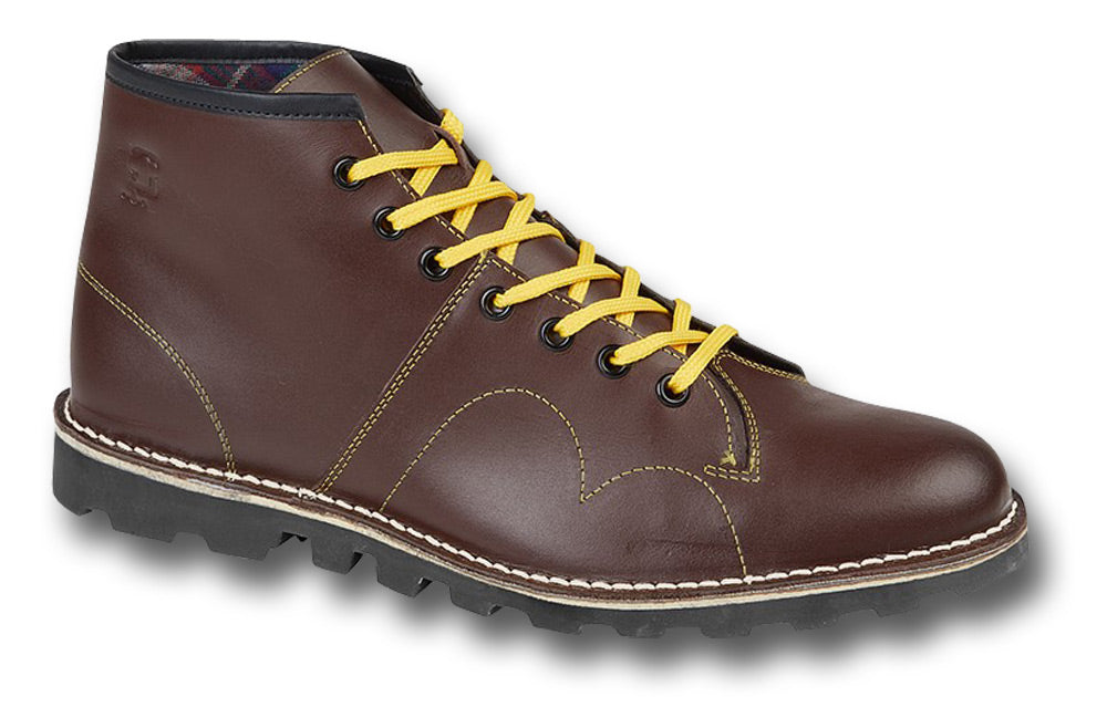 HERITAGE MONKEY BOOTS - WINE LEATHER