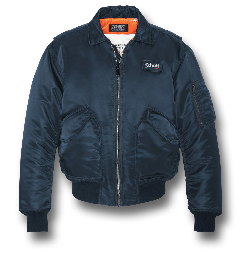 SCHOTT CWU 90S FIT JACKET 21090RS - NAVY