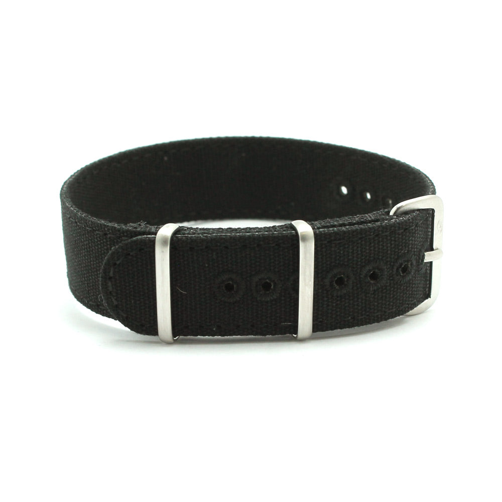 CWC CANVAS SINGLE PASS STRAP - BLACK