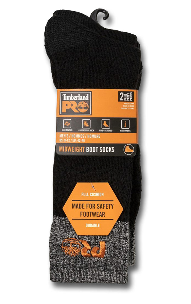 TIMBERLAND PRO MIDWEIGHT BOOT SOCKS 2PR