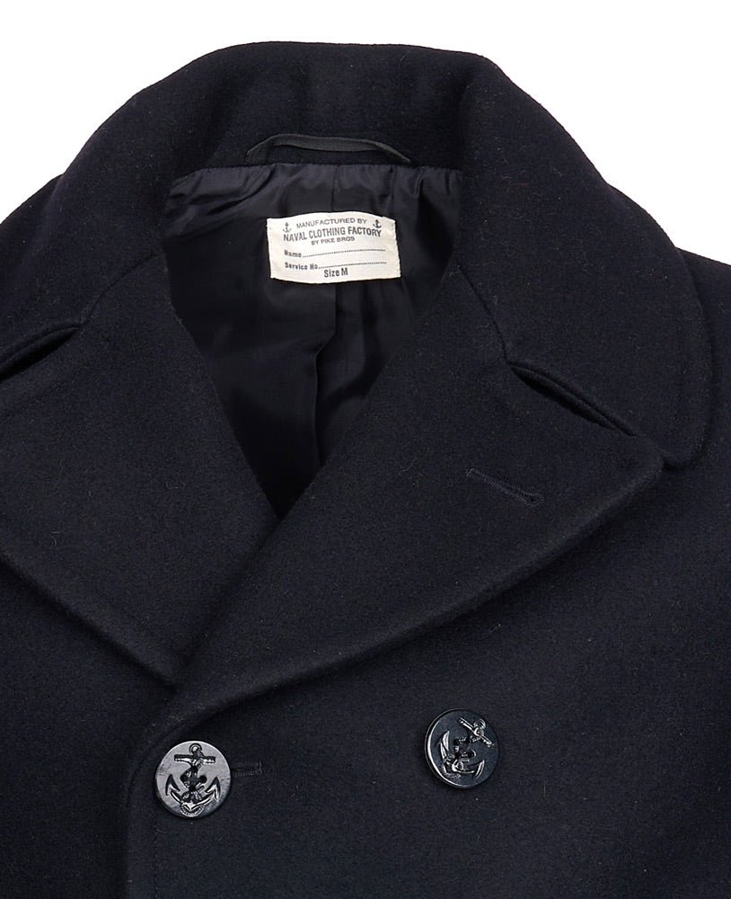 PIKE BROTHERS 1938 BLACK WOOL PEA COAT