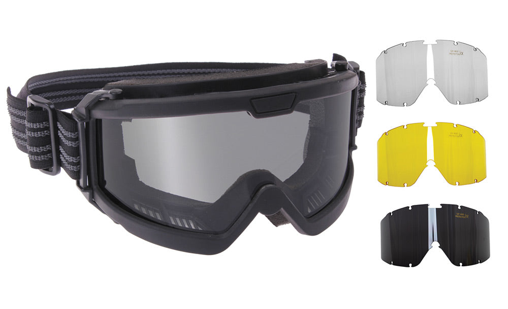 ROTHCO ANSI BALLISTIC OTG GOGGLE SYSTEM - BLACK