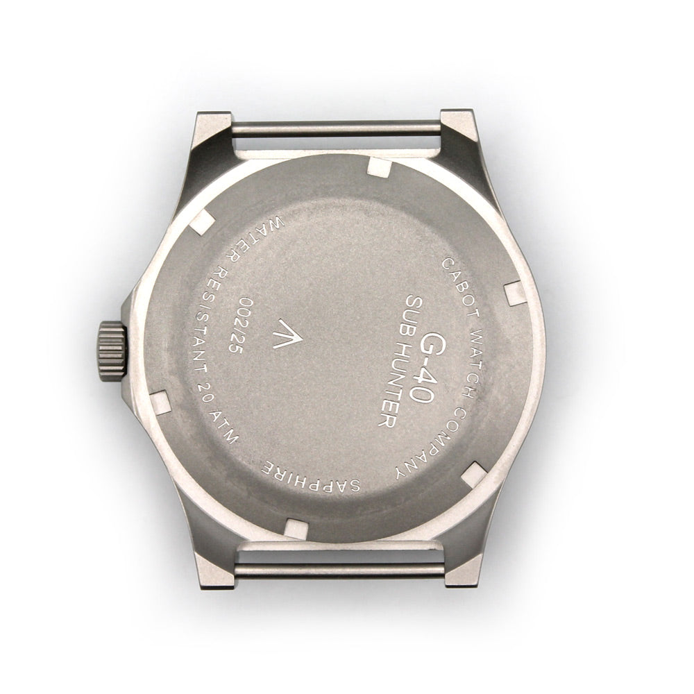 CWC G40 SUBHUNTER QUARTZ WATCH - CASE BACK