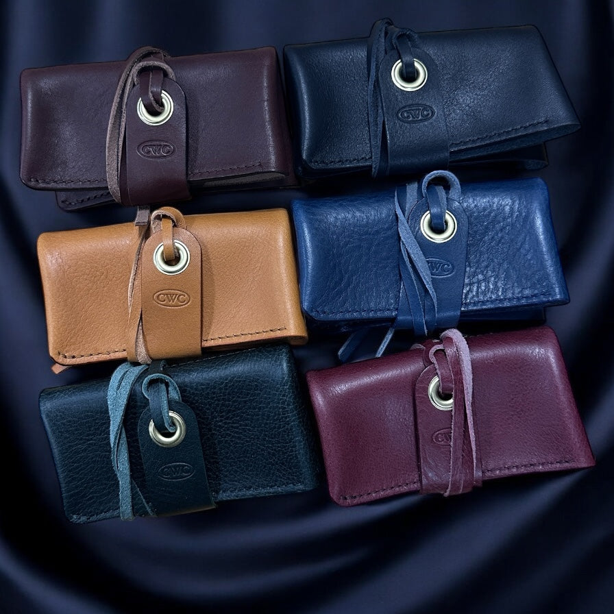 CWC 2-POCKET LEATHER WATCH ROLLS - ALL COLOURS