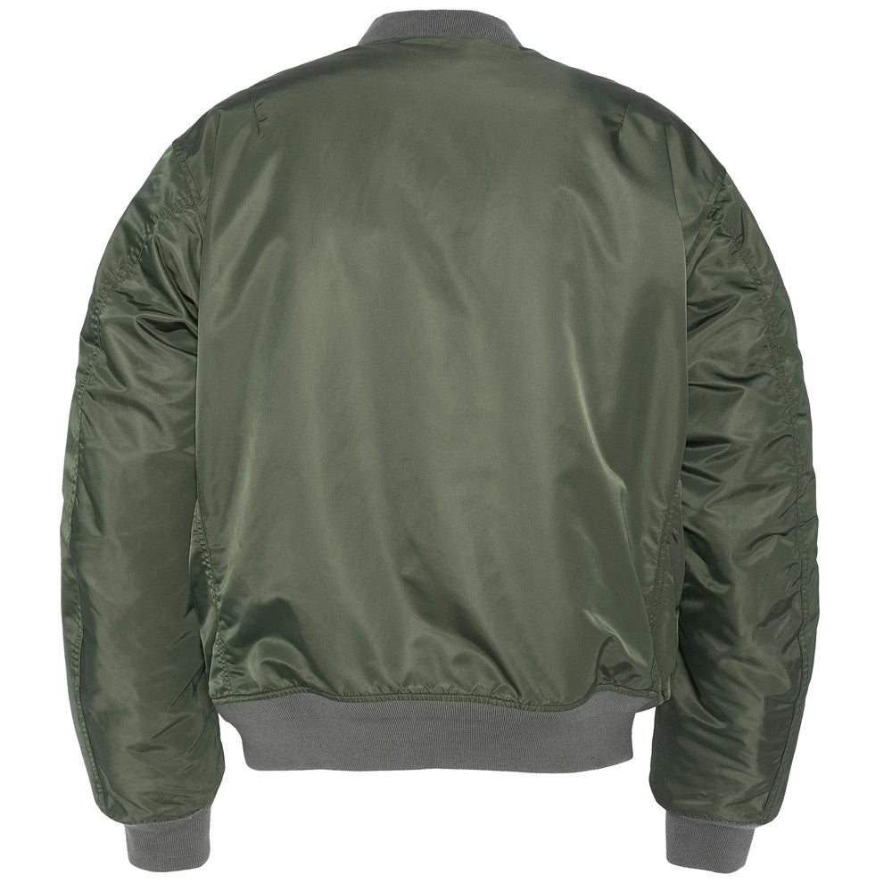SCHOTT MA1 BASE CAMP JACKET - GREEN, BACK