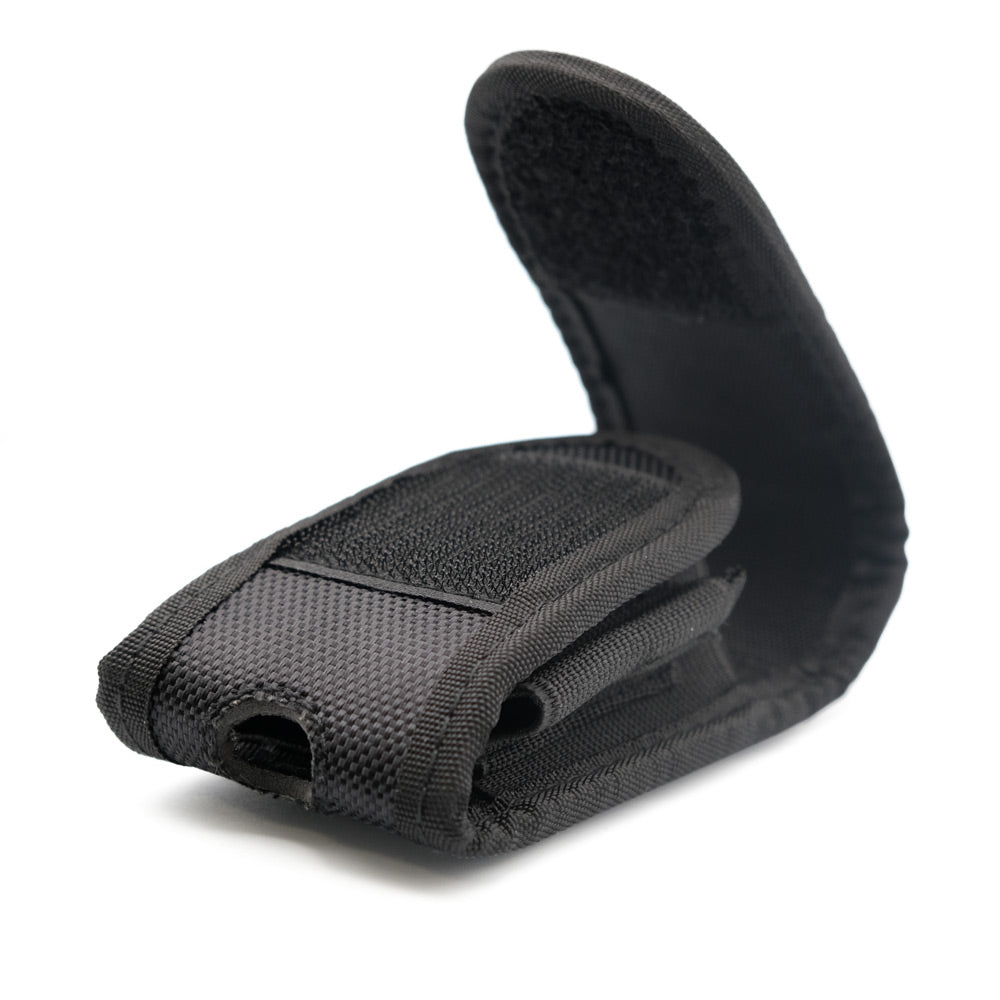 WHITBY NYLON MULTI-TOOL SHEATH - BLACK, OPEN
