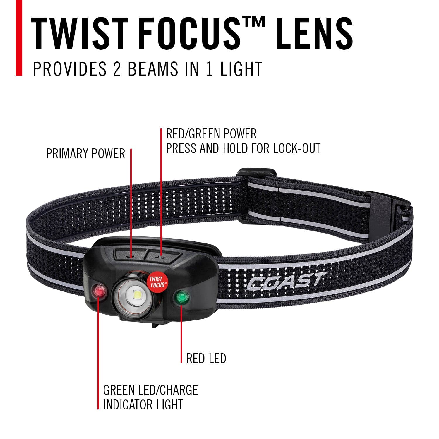 COAST FLX40R RECHARGEABLE HEADLAMP - INFO 3