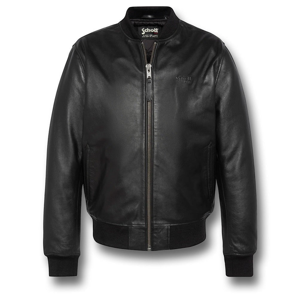 SCHOTT LEATHER MA1 BOMBER JACKET | Silvermans