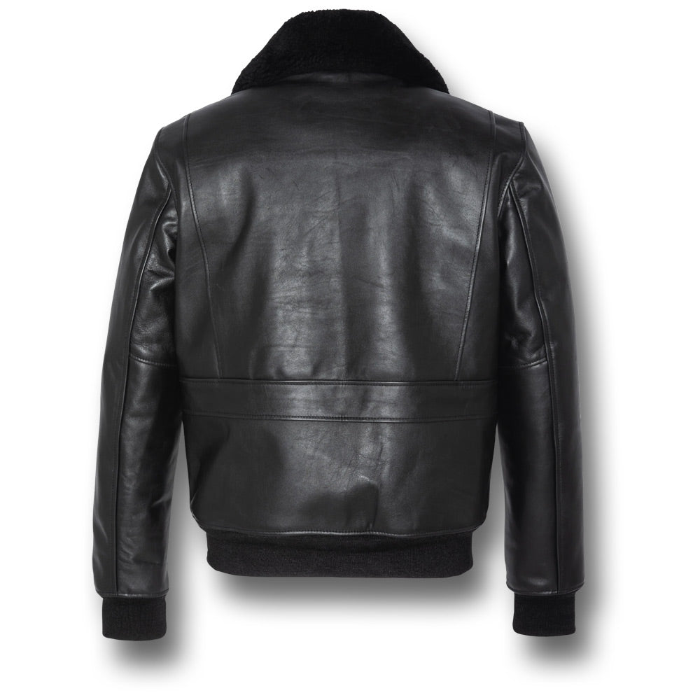 SCHOTT A2 LEATHER JACKET WITH REMOVEABLE VEST - BACK