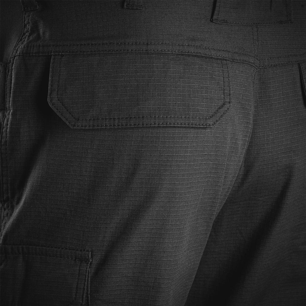 HIGHLANDER MAGNUM TROUSERS - BLACK, POCKET DETAIL