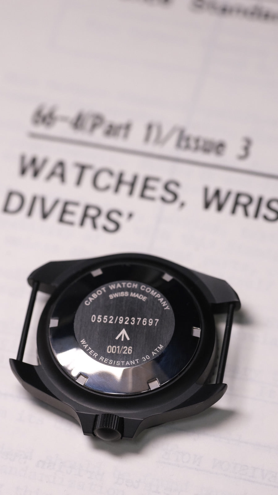 CWC BLACK 80 AUTOMATIC DIVERS WATCH