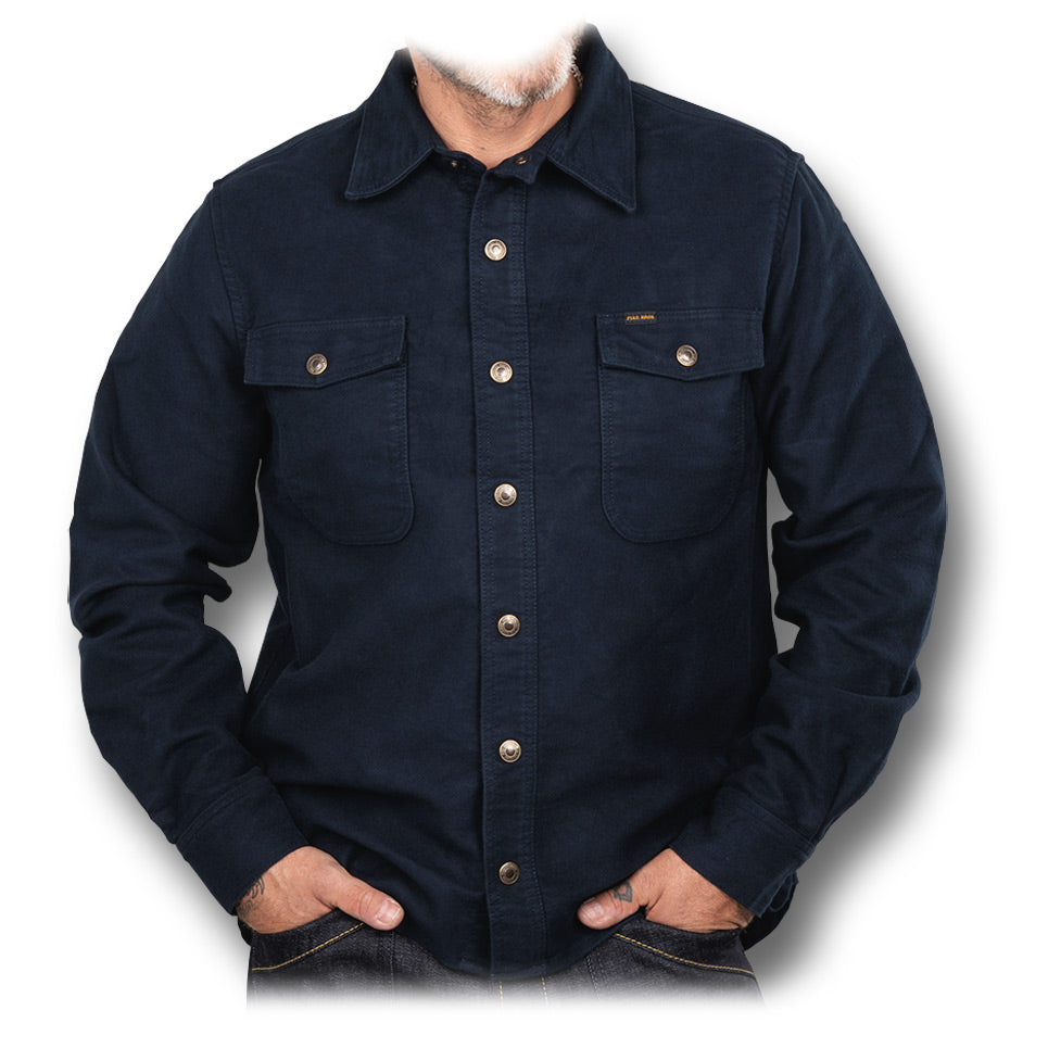 PIKE BROTHERS 1943 CPO MOLESKIN SHIRT - NAVY