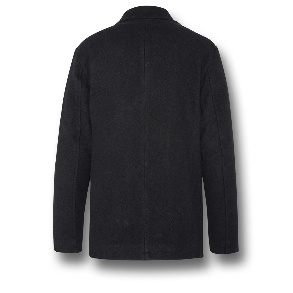SCHOTT CYCLONE 2 PEA COAT - BLACK