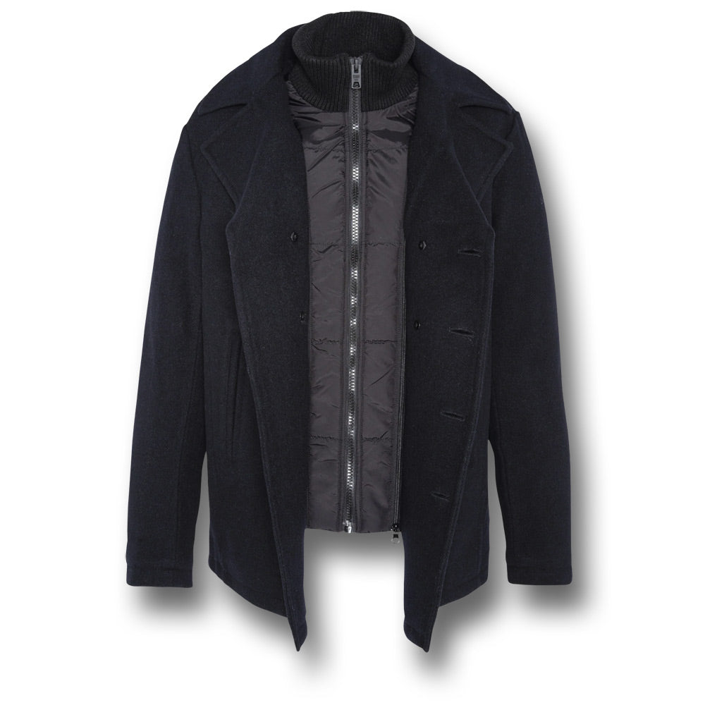 SCHOTT CYCLONE 2 PEA COAT - NAVY