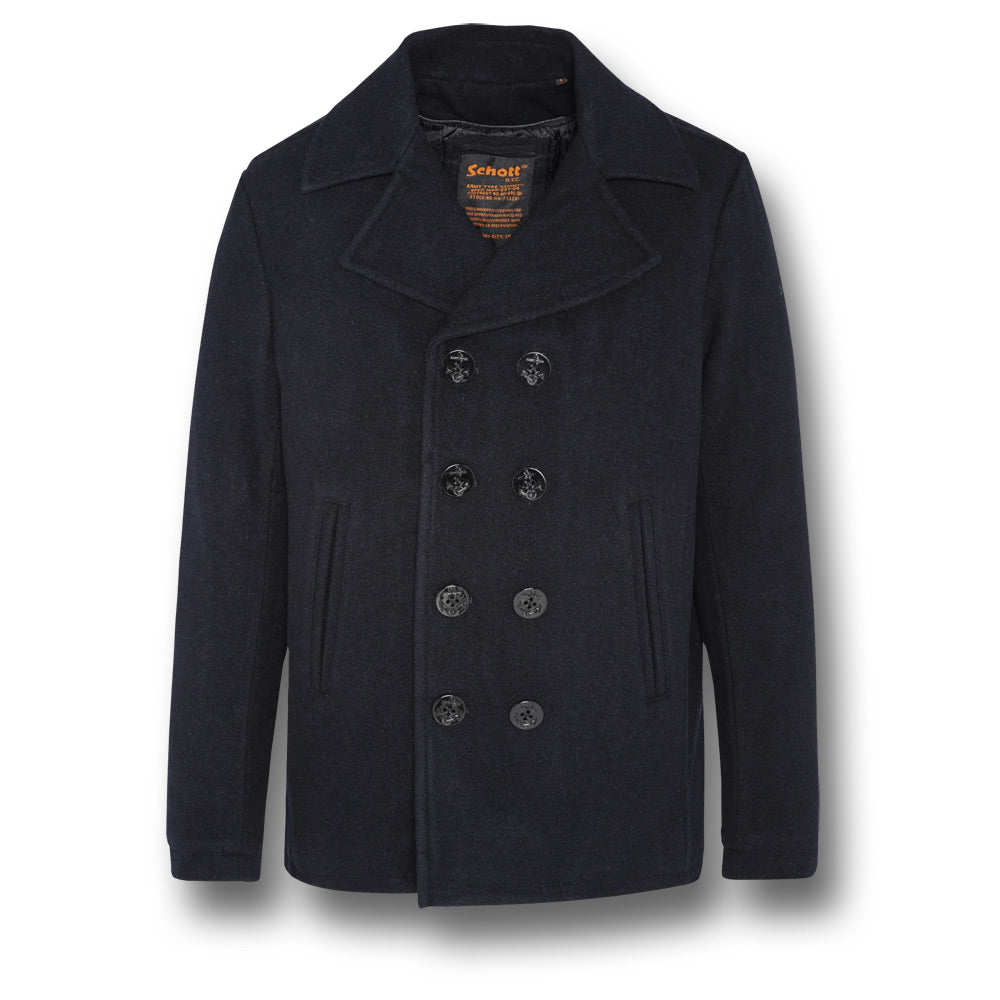 SCHOTT CYCLONE 2 PEA COAT - NAVY