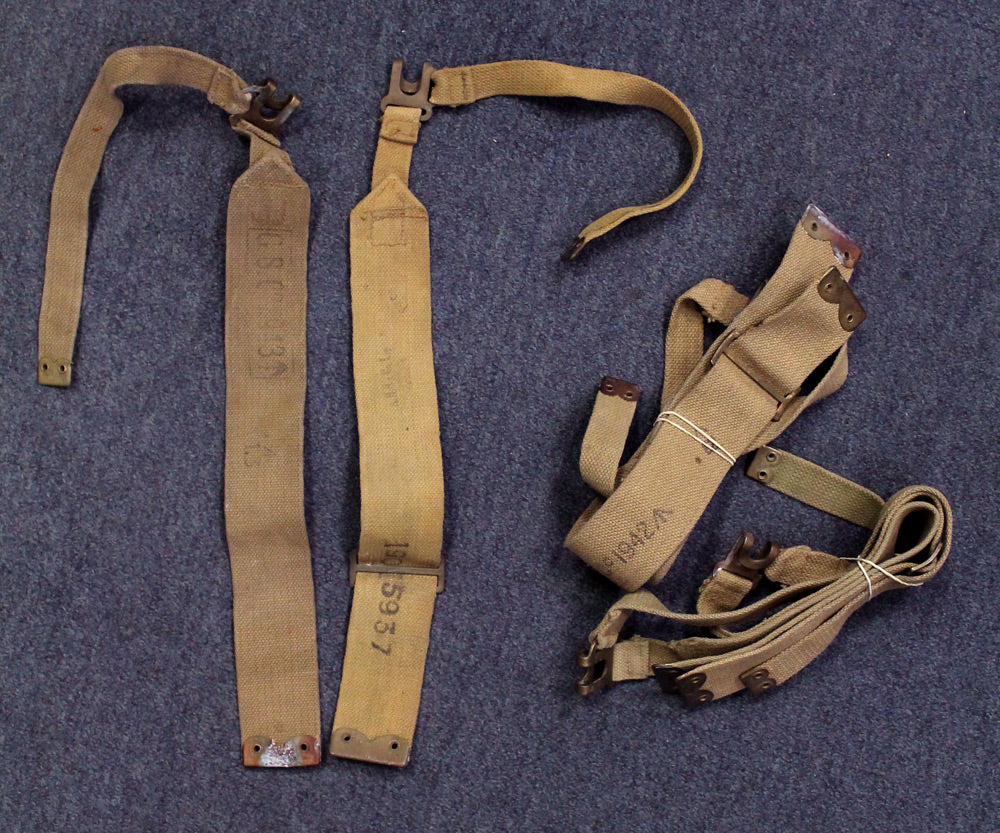 1937 LEFT & RIGHT STRAPS WWII-DATED NEW OLD STOCK