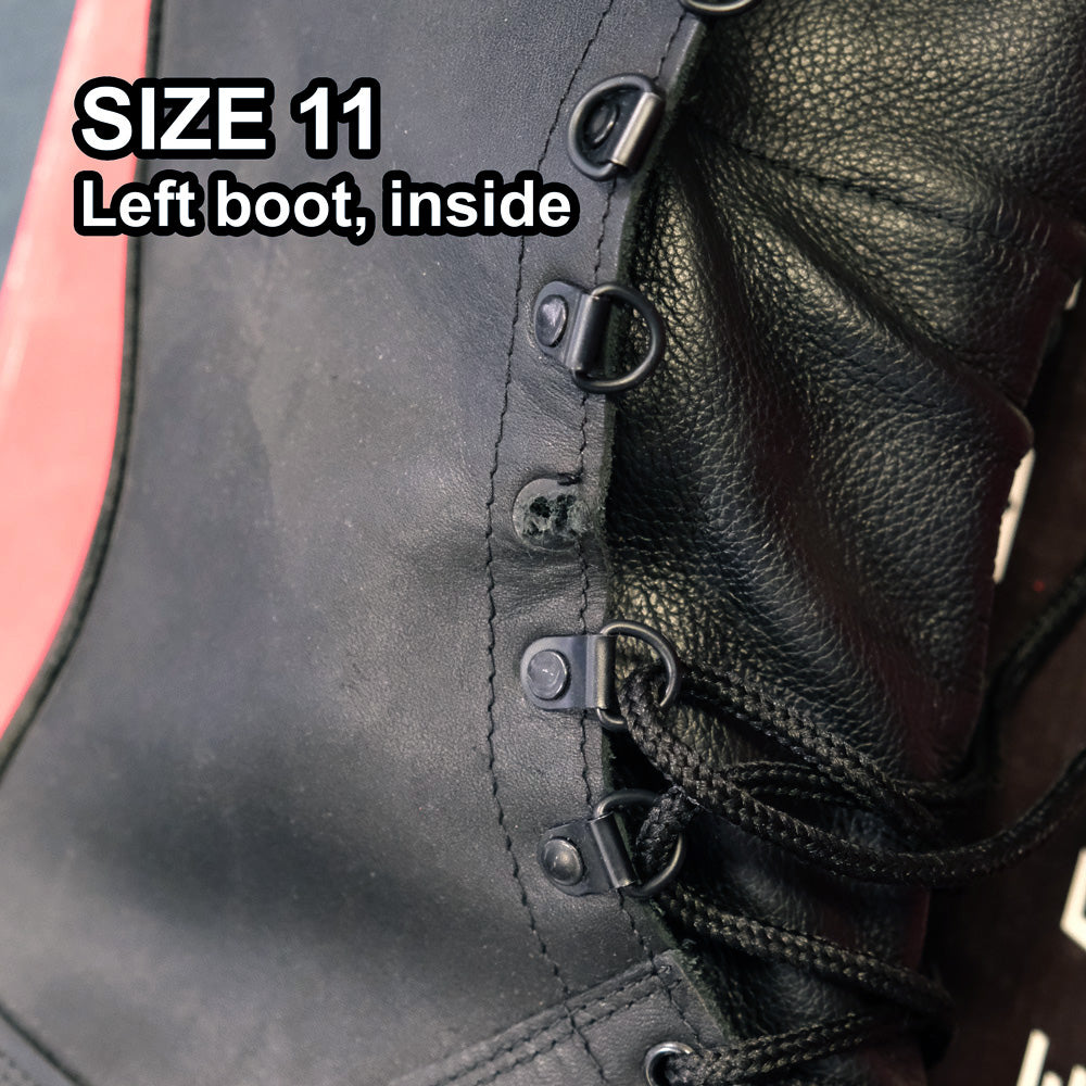 CORCORAN FORT BRAGG BOOTS - MISSING EYELET AND STUD, SIZE 11