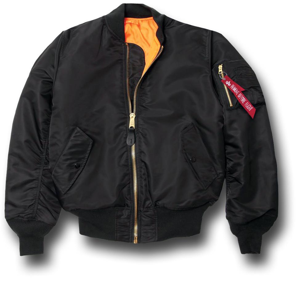 ALPHA MA1 FLYING JACKET - BLACK