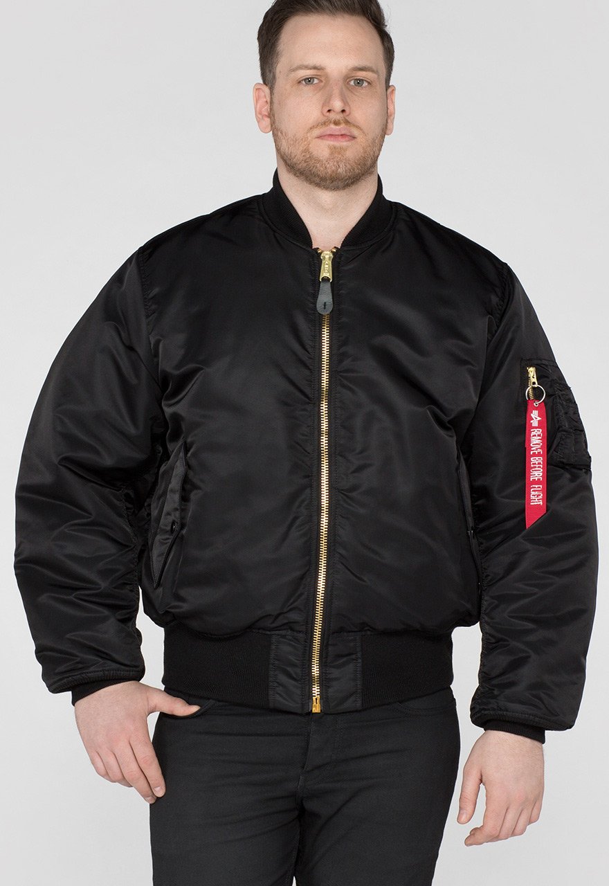 ALPHA MA1 FLYING JACKET - BLACK