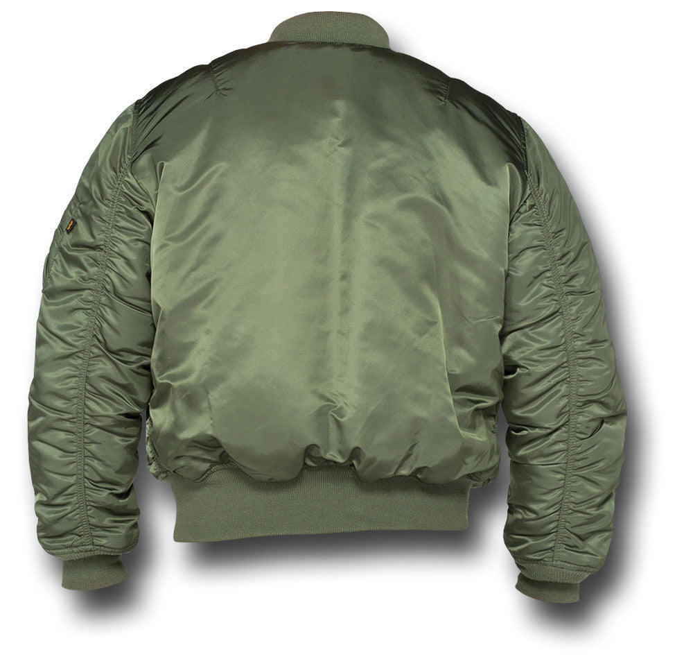 ALPHA MA1 FLYING JACKET - GREEN - BACK